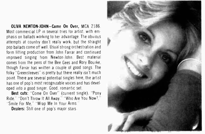 Review of album Come On Over - Billboard