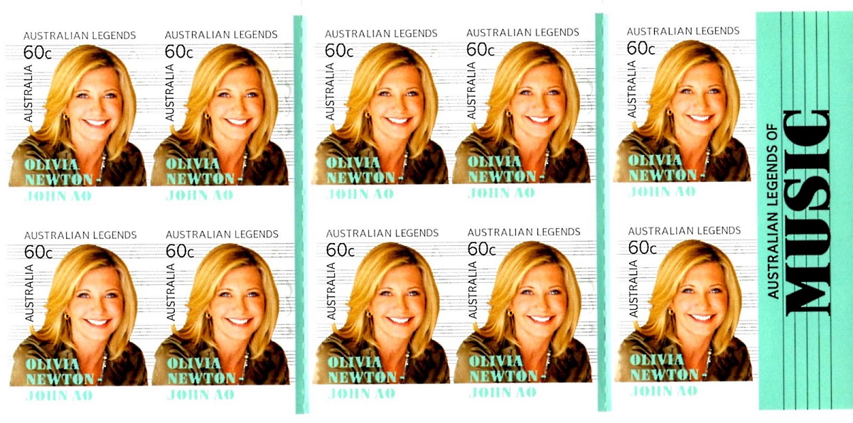 Australian Post Legends Olivia Newton-John stamp