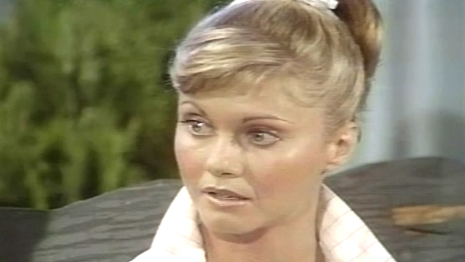 Olivia Newton-John on set of Grease Mike Douglas Show March 1978 Olivia Newton-John on set of Grease Mike Douglas Show March 1978