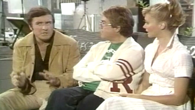 Olivia Newton-John on set of Grease Mike Douglas Show March 1978 Olivia Newton-John on set of Grease Mike Douglas Show March 1978