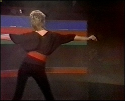 Olivia Newton-John on the Late Late Breakfast Show, performing Heart Attack 1982 screenshot