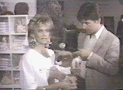 Olivia Newton-John with Alan Thicke Koala Blue store Olivia Newton-John on Thicke Of The Night