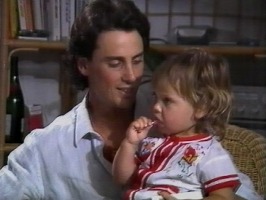Matt Lattanzi and baby Chloe 1987 screenshot