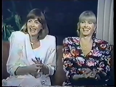 Olivia Newton-John and Pat Farrar on the Bert Newton Show March 1989 Olivia Newton-John and Pat Farrar on the Bert Newton Show 1989