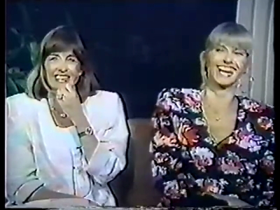 Olivia Newton-John and Pat Farrar Bert Newton Show 1989