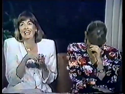 Olivia Newton-John and Pat Farrar Bert Newton Show 1989