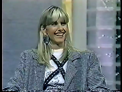 Olivia Newton-John and Pat Farrar on the Bert Newton Show July 1989
